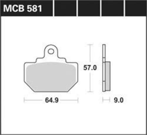 Plaquettes frein mcb - plaquettes,