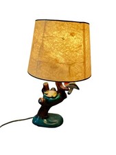 ANCIENNE LAMPE CÉRAMIQUE NID OISEAU DE CHEVET PAS NOTAIRE BOUILLOTTE LUSTRE