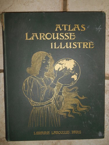 Livre ancien atlas larousse - ancien,