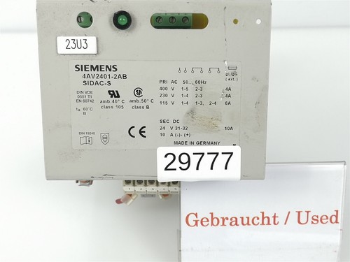 Transformateur siemens sidac - transformateur, sidac-s