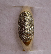 SUPERBE BAGUE EN OR JAUNE 18 CARATS 750 AVEC NOMBREUX DIAMANTS !