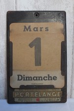 Ancien CALENDRIER Perpétuel