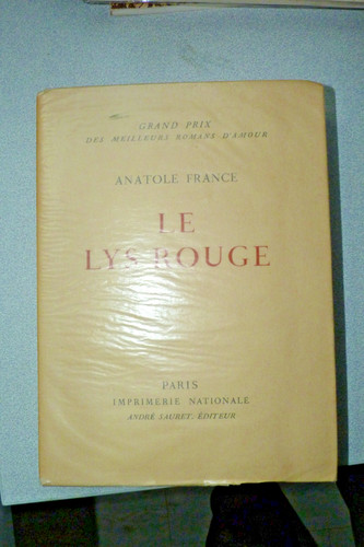 Anatole france lys - france, rouge