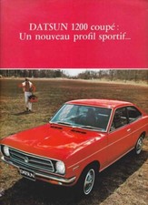 Catalogue Brochure Datsun Sunny 1200 Coupé 1969, Belgique en français