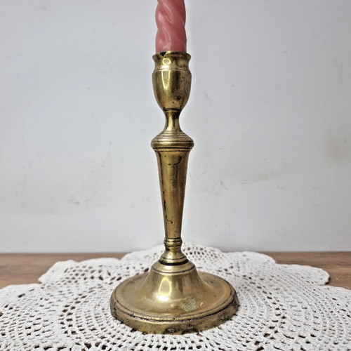 Bougeoir vintage laiton - bougeoir, en