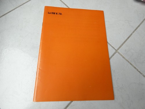 Volkswagen k70 1971 brochure - volkswagen,