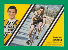 CYCLISME carte cycliste BERNARD HINAULT équipe RENAULT ELF CYCLES GITANE 1982