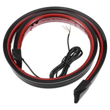 Universel  Voiture becquet avec Rouge LED Frein Lumiere 47.2Pouce 1.2m Noir
