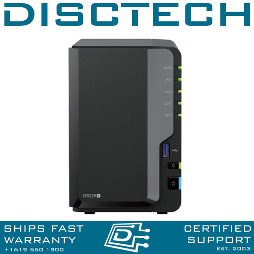 Synology 12tb ds225 bay nas - synology, 2-bay