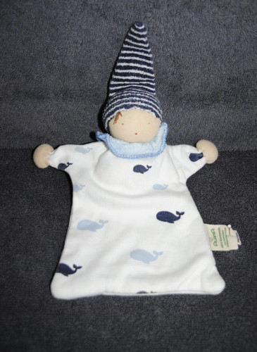 Doudou plat blanc - blanc, lutin