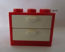 Lego 4532a 4536 Cupboard Red