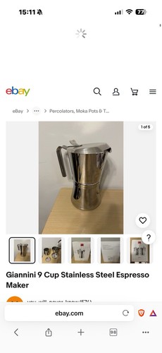 Giannini moka pot - moka,