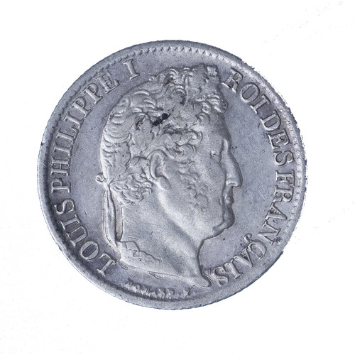 Louis philippe franc 1842 - 1/2,