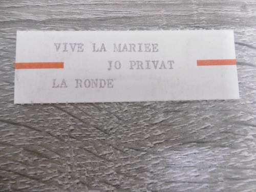 étiquette juke box - juke-box, privat