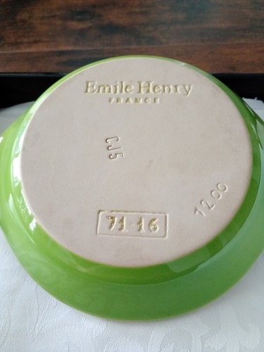 Petit plat emile - henry, vert