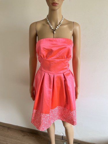 Robe bustier rose néon neuve