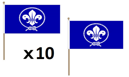 Drapeau scouts bleu 45x30cm - scouts,
