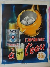 RICARD ANCIENNE AFFICHE