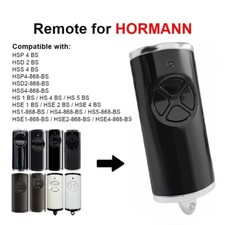 Remote Control For Hormann HSE2 HSE4 868 BS, Série (BiSecure), 868MHz