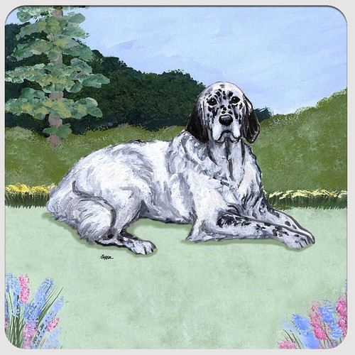 Sous verres setter anglais - sous-verres,