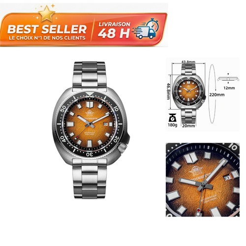 Montre plongée homme 200m - montre,