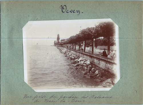 Suisse vevey vue du ponton - suisse,, vevey,