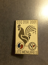 Insigne ski coq d'or 2001 les Menuires ESF FFS