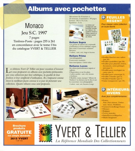 Yvert tellier monaco supra - yvert,