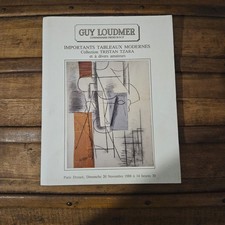 Catalogue de vente Guy Loudmer – Paris Drouot – 20 novembre 1988 