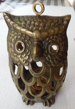 Hibou Bougeoir photophore en