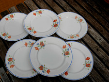 6 assiettes plates anciennes