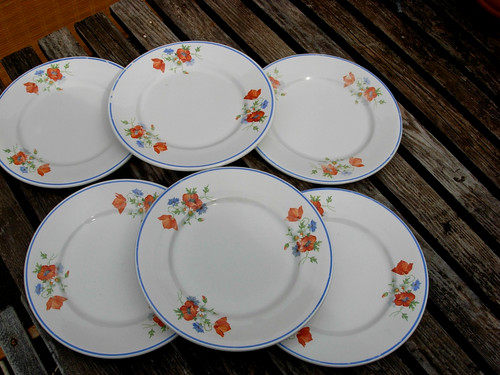 Assiettes plates anciennes - 6,