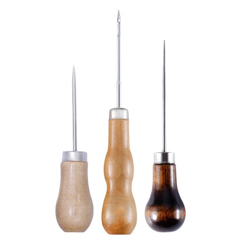 3pcs manche bois poinçon - manche,