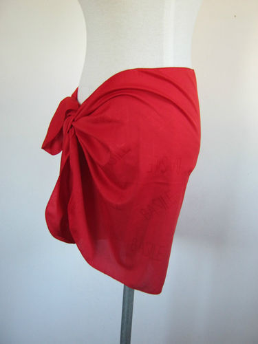 Basile pareo plage - de, rouge
