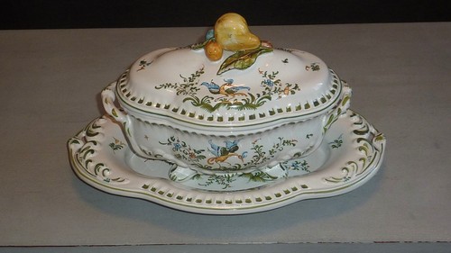 Soupière légumier plat - soupière,