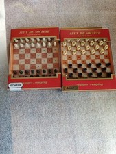 Jeu D Echec + Jeu De Dames création Couvat jeu vintage 