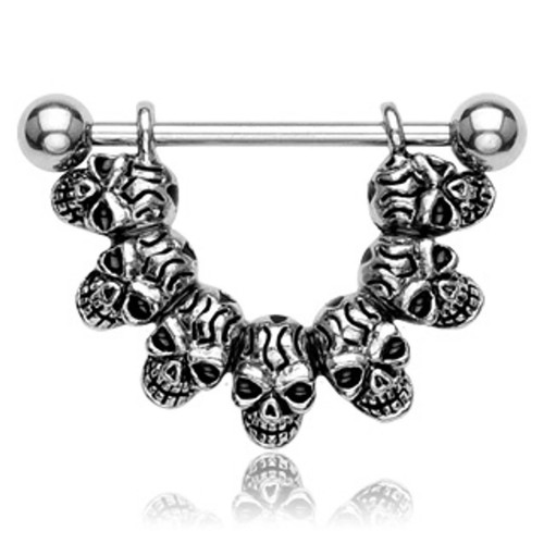 Lucky skull link nipple - link,