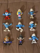 Lot de 9 figurines schtroumpfs