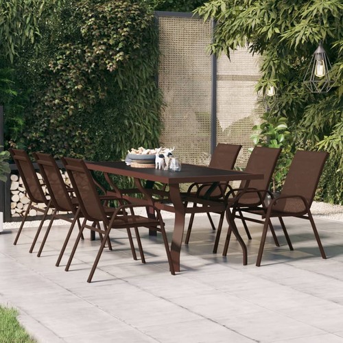 Table jardin noir - jardin, 180x80x70