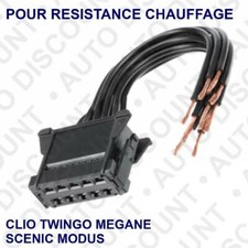 CONNECTEUR FICHE PRISE POUR RESISTANCE CHAUFFAGE CLIM MODUS GRAND MODUS CLIO 3 