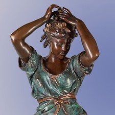 Auguste Moreau - GRAND bronze ancien - 103 cm