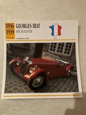 CARTE FICHE AUTO GEORGES IRAT