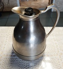 Ancien Pichet Thermos Cruche Métal Argenté Ercuis   FRANCE  PARIS