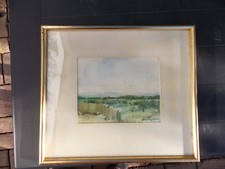 LEA CHAPON XX°- PETIT PASTEL  LES MONTS DU FOREZ ?