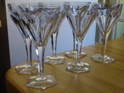 Verres vin rouge - vin, cristal
