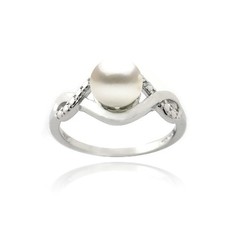 925 Argent Diamant Accent de