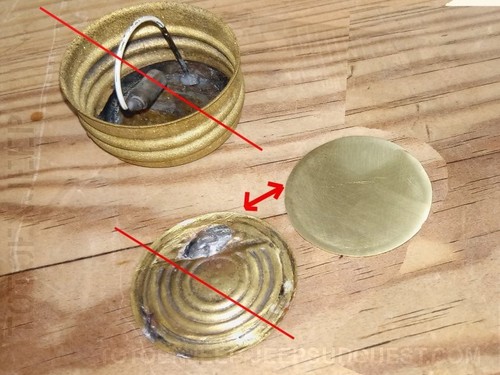 Replacement brass disc - replacement, for