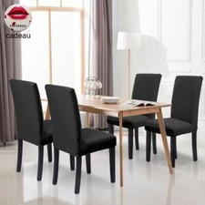 Housse chaise couverture noir