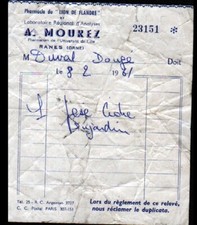 RANES (61 Orne) LABORATOIRE & PHARMACIE du LION DE FLANDRE "A. MOUREZ" en 1961