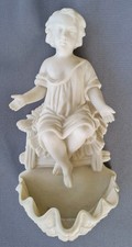 ancien grand benitier biscuit